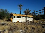 Ehemaliger International Schulbus auf der Route Nr.1 in der Baja California Sur in Mexico gesehen,M�rz 2016