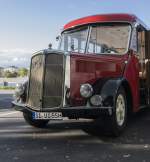 Saurer Reisebus in Koblenz N�he Deutsches Eck am 29.9.2012