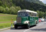 MVG M�rztaler Verkehr SAURER 5GA4F-OL w�hrend der Bahnerlebnis Steiermark Tage 2016 in Mixnitz, 15.05.2016