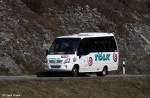 Kleinbus Kindertransport von T�lk-Reisen GmbH Kirchensittenbach, fotografiert im Pegnitztal bei Lungsdorf am 29.03.2011