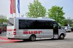 MERCEDES BENZ Kleinbus von AUER Reisen aus �sterreich am 27.4.2013 in Krems an der Donau gesehen.
