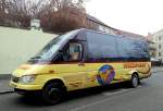 Kleinbus MB 616 CDI von Wiesinger Busreisen / �sterreich am 9.1.2014 in Krems.