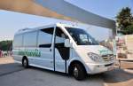 Kleinbus Mercedes Benz Sprinter von Jandrisevits aus �sterreich am 17.Juli 2014 in Krems gesehen.