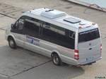 Mercedes Sprinter von BoyTours aus Deutschland im Stadthafen Sassnitz.