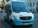 Mercedes Sprinter der Neubrandenburger Verkehrsbetriebe in Neubrandenburg.