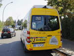 Heckpartie eines Mercedes Sprinter City am 23.