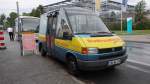 VW T4 als Sonderaufbau f�r Stadtrundfahrten, gesehen in Schwerin im August 2014
