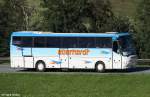 VDL Bova der Satra Eberhardt GmbH Kesselsdorf, fotografiert bei Hopfgarten am 27.06.2011 --> Dieser Bus ist speziell f�r behindertengerechtes Reisen mit Lift usw.