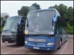 VDL Bova Futura Spitzm�ller aus Deutschland und Mercedes Tourismo S�llner aus Deutschland im Stadthafen Sassnitz.