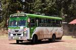 Unbekannter Midibus in �thiopien in Tyia bei Addis Abeba 03/2019 gesehen.