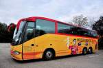 IRISBUS CENTURY vom Busunternehmer ZUPANAC aus Nieder�sterreich.Offizieller Mannschaftsbus des UHK Krems,mehrmaliger �sterreichischer Handballmeister.Krems,September 2012.