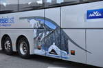 Sch�nes Winterbild als Seitendekor am MAN Lions Coach von  M�rztaler  Reisen aus �sterreich in Krems gesehen.