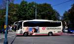 Mercedes Benz Tourino von Gerngross Reisen aus �sterreich am 18.Juli 2014 in Krems unterwegs.