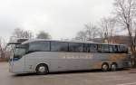 MERCEDES BENZ TOURISMO von S�LLNER Reisen aus Deutschland am 29.12.2012 in Krems an der Donau.
