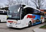 MERCEDES BENZ TOURISMO von PULAY Reisen aus Nieder�sterreich am 11.4.2013 in Krems gesehen.