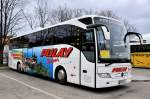 MERCEDES BENZ TOURISMO von PULAY Reisen aus Nieder�sterreich am 11.4.2013 in Krems gesehen.