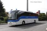 Mercedes Benz Reisebus, vermutlich Tourismo, der Bundespolizei am 25.8.2014 auf einem Parkplatz in der Rh�n.
