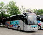 Mercedes Tourismo von Ecker Reisen Reisen aus �sterreich am 15.Mai 2014 in Krems gesehen.
