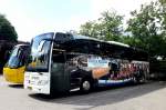 Mercedes Benz Tourismo von B�rhof Reisen aus den NL am 27.Mai 2014 in Krems.