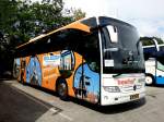 Mercedes Benz Tourismo von B�rhof Reisen aus den NL am 27.Mai 2014 in Krems.