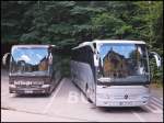 Mercedes Tourismo von Hettinger Reisen aus Deutschland und Mercedes Tourismo von Bokelmann aus Deutschland in G�hren.