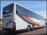 Mercedes Tourismo von Gr�ndl aus Deutschland im Stadthafen Sassnitz.