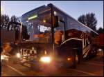 Mercedes Tourismo von Becker-Strelitz Reisen aus Deutschland bei einer Rastst�tte N�he Hamburg.