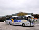Mercedes Benz Tourismo von Bacher Reisen aus �sterreich am 4.Okt.2014 in Krems.