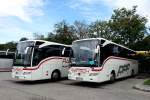 2 Mercedes Tourismo von Partsch Reisen aus �sterreich im Juni 2015 in Krems.