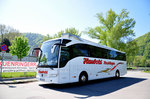 Mercedes Tourismo von Haubold Reisen aus der BRD in D�rnstein/Nieder�sterreich gesehen.