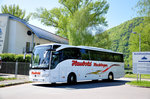 Mercedes Tourismo von Haubold Reisen aus der BRD in D�rnstein/Nieder�sterreich gesehen.