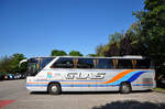 Mercedes Tourismo von Glas Reisen aus Ober�sterreich in Krems gesehen.
