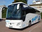 Mercedes Tourismo von Dabek aus Polen im Stadthafen Sassnitz.