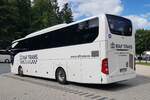 MB Tourismo der polnischen Busvermietung RAF TRANS steht auf dem Busparkplatz am K�nigsee, 09-2022