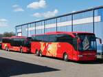 Setra 418 LE Business und Mercedes Tourismo von URB aus Deutschland in Ueckermünde.