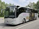 Mercedes Tourismo von Wörlitz Tourist aus Deutschland in Plau am See.
