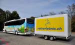 MERCEDES BENZ TRAVEGO von B�HRER aus der Schweiz im September 2012 in Krems an der Donau.