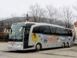 MERCEDES BENZ TRAVEGO von SEYFRITZ Reisen aus Frankreich im M�rz 2013 in Krems gewesen.