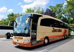 MERCEDES BENZ TRAVEGO von JACOBS aus der BRD am 22.6.2013 in Krems an der Donau.