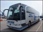 Mercedes Travego von Motzek aus Deutschland im Stadthafen Sassnitz.