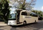 MERCEDES BENZ TRAVEGO aus Italien Ende April 2014 in Leipzig Zentrumsn�he gesehen.