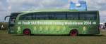 MB-Bus von  Pfau-Busreisen  als Werbetr�ger f�r den  FENDT-Feldtag  am 28.08.2014 in Wadenbrunn.