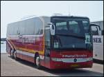 Mercedes Travego von �.-Hoesinge Turistfart aus D�nemark im Stadthafen Sassnitz.