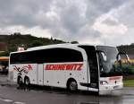Mercedes Benz Travego von Schinewitz Reisen aus �sterreich am 13.5.2014 in Krems unterwegs.