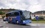 Mercedes Benz Travego von der Bustouristik H�hn aus Deutschland am 13.Mai 2014 in Krems gesehen.