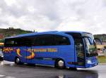 Mercedes Benz Travego von der Bustouristik H�hn aus Deutschland am 13.Mai 2014 in Krems gesehen.