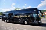 Mercedes Benz Travego der Th�ringer Rh�n Reisen / BRD am 23.Juni 2014 in Krems gesehen.