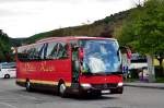Mercedes Benz Travego von PLETTER Reisen aus M�dling bei Wien am 16.August 2014 in Krems gesehen.