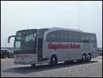 Mercedes Travego von Neubauer/Vagabund-Reisen aus Deutschland im Stadthafen Sassnitz.
