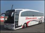 Mercedes Travego von Strier Reisen aus Deutschland im Stadthafen Sassnitz.